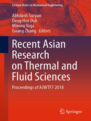 cover image of Recent Asian Research on Thermal and Fluid Sciences